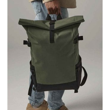 BagBase Block Roll-Top Backpack