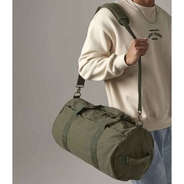 BagBase Vintage Canvas Barrel Bag