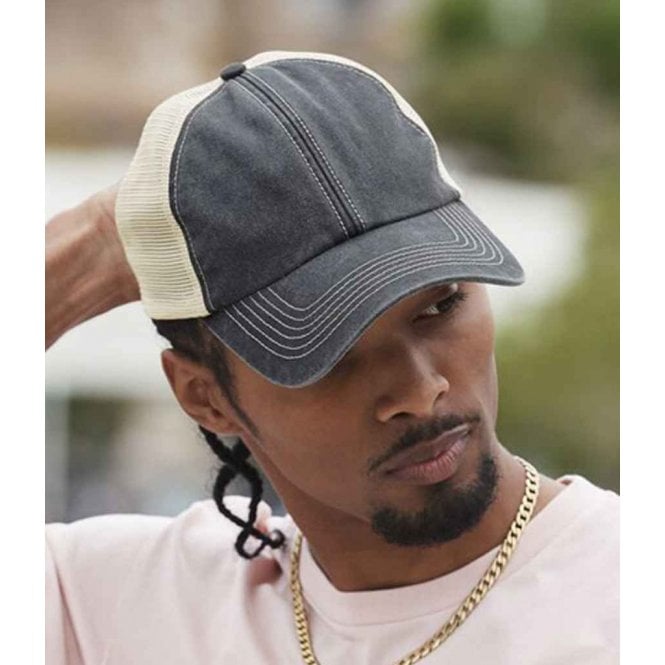 Beechfield  6 Panel Vintage Trucker Cap