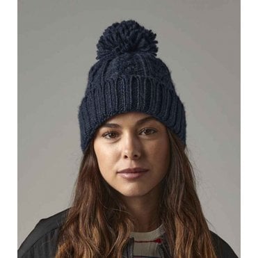 Beechfield Cable Knit Melange Beanie