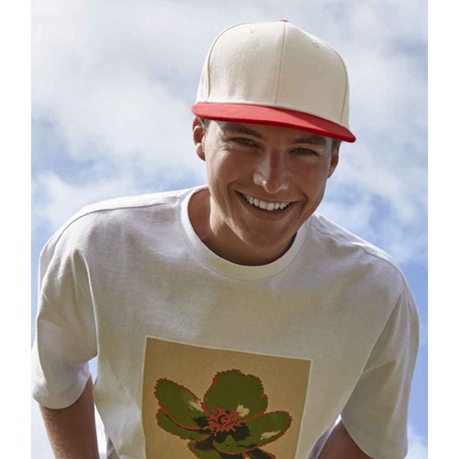 Beechfield  Contrast Flat Peak 6 Panel Cap