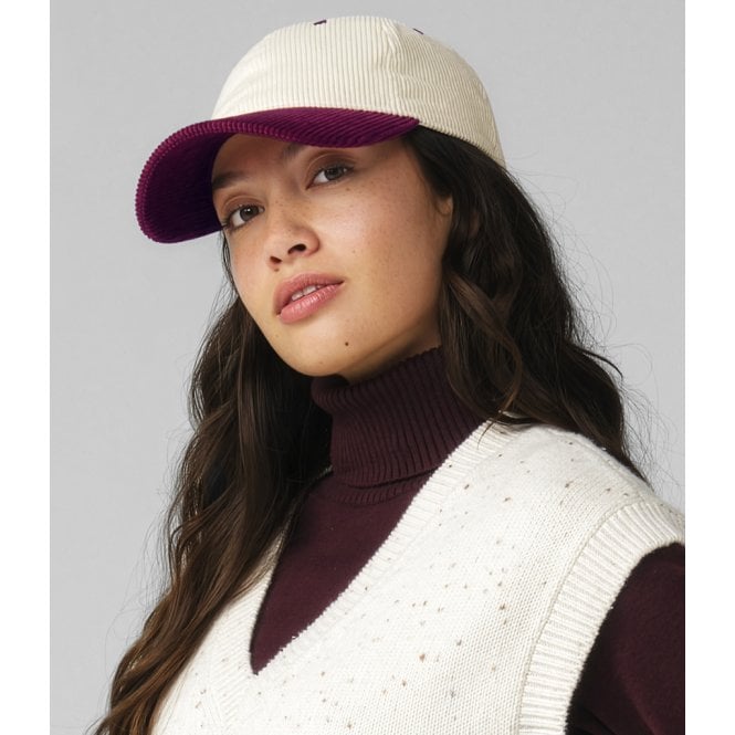 Beechfield  Contrast Peak Corduroy Cap