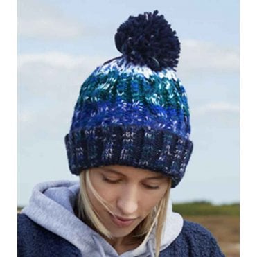 Beechfield Corkscrew Pom Pom Beanie