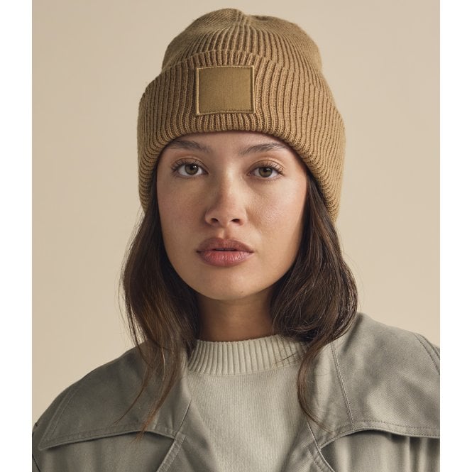 Beechfield  Deep Cuff Tonal Patch Beanie