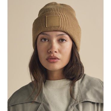 Beechfield Deep Cuff Tonal Patch Beanie