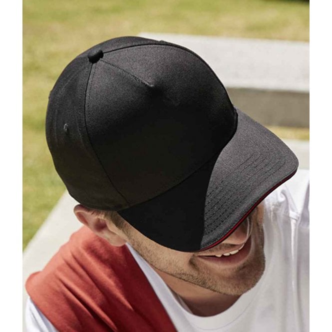 Beechfield  EarthAware® Classic Organic Cotton 5 Panel Sandwich Peak Cap