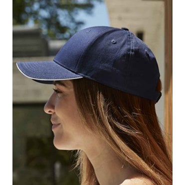 Beechfield EarthAware® Classic Organic Cotton 6 Panel Sandwich Peak Cap