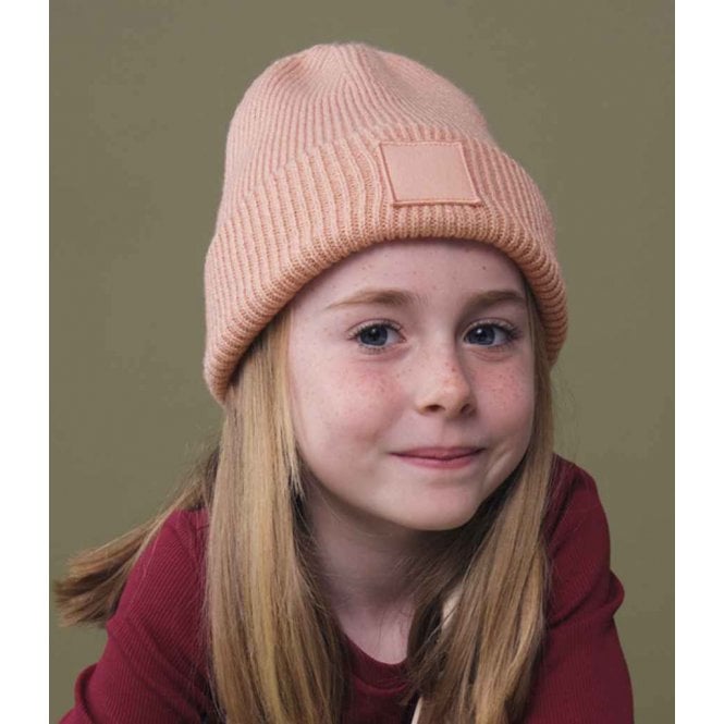 Beechfield  Kids Deep Cuffed Tonal Patch Beanie