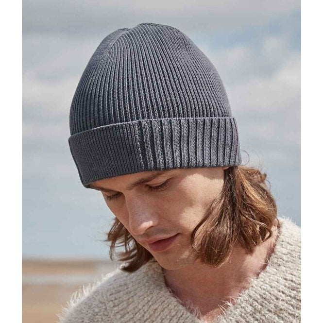 Beechfield  Organic Cotton Engineered Patch Beanie