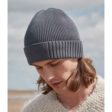 Beechfield Organic Cotton Engineered Patch Beanie