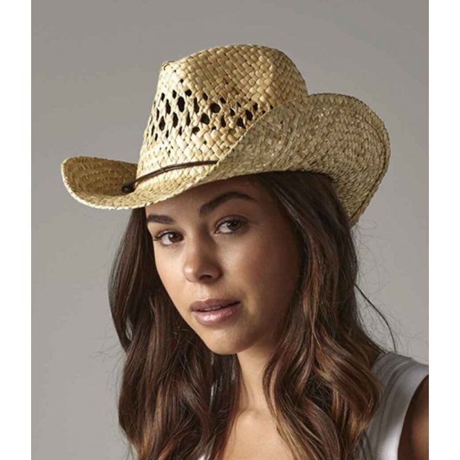 Beechfield  Straw Cowboy Hat