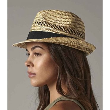 Beechfield Straw Summer Trilby