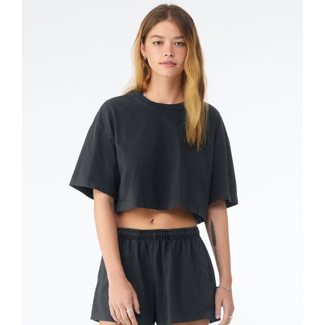 Bella+Canvas Bella Ladies Heavyweight Washed Cropped T-Shirt