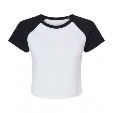 Bella Ladies Micro Rib Raglan Baby T-Shirt