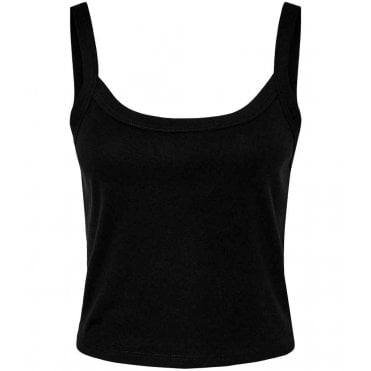 Bella Ladies Micro Rib Spaghetti Strap Tank Top