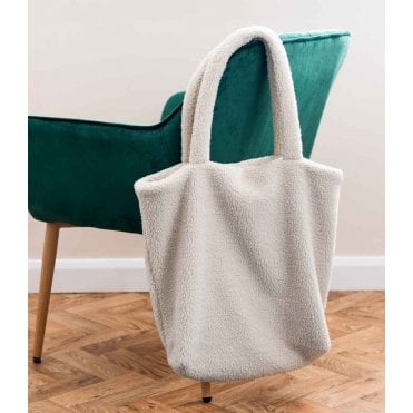 Brand Lab Borg Fleece Shopper Tote Bag