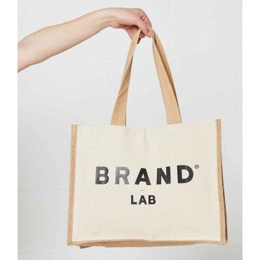 Brand Lab Jute and Canvas Shopper