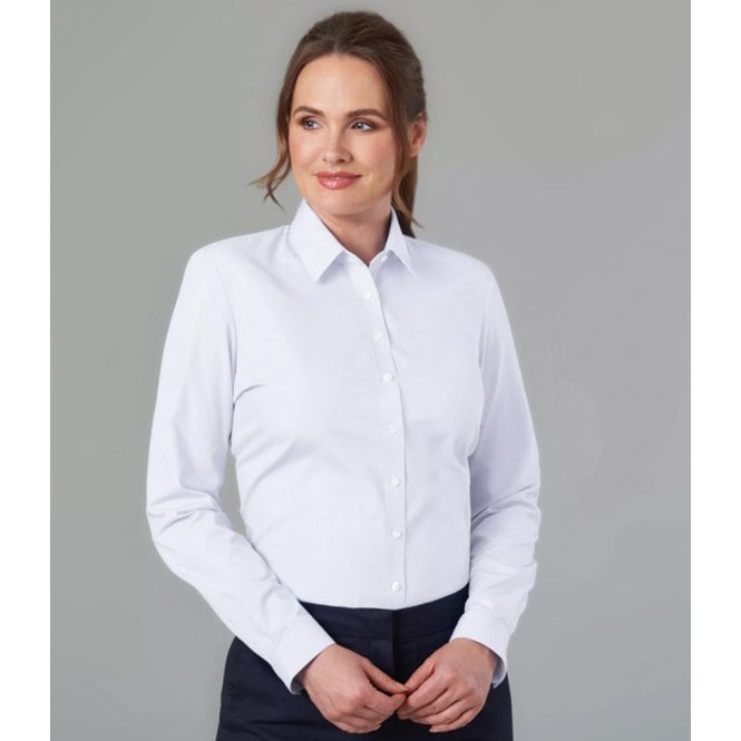 Brook Taverner  Ladies Selene Long Sleeve Poplin Shirt