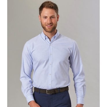 Brook Taverner Lawrence Long Shirt Stretch Oxford Shirt
