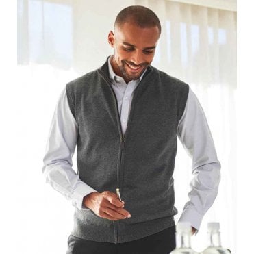 Brook Taverner Lincoln Knitted Zip Gilet