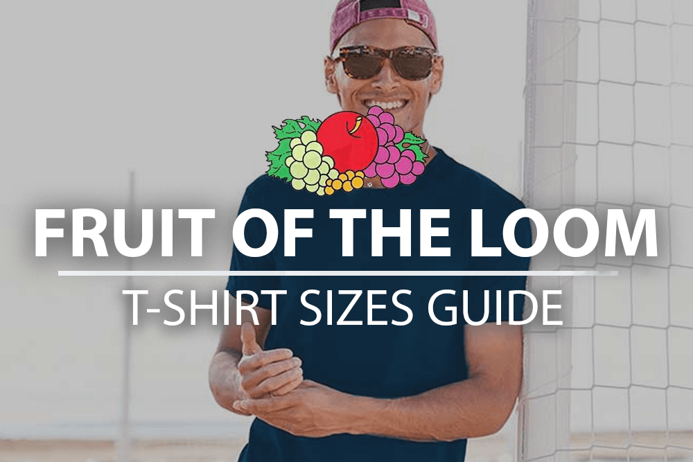 FRUIT OF THE LOOM T-SHIRT SIZES GUIDE