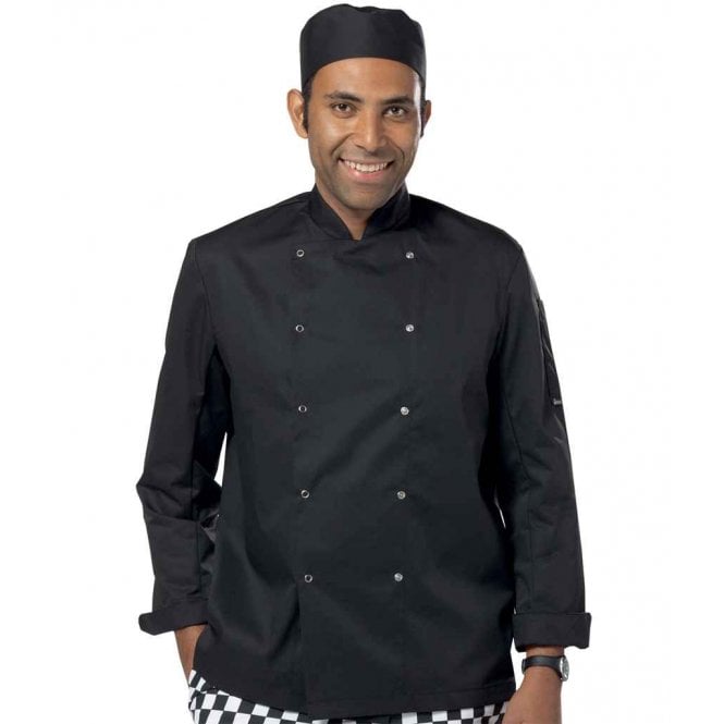 Dennys  Long Sleeve Press Stud Chef's Jacket