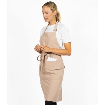 Dennys Polyester Bib Apron with Pocket