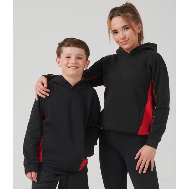 Finden & Hales  Kids Contrast Hooded Sweatshirt
