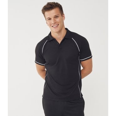 Finden & Hales Performance Piped Polo Shirt