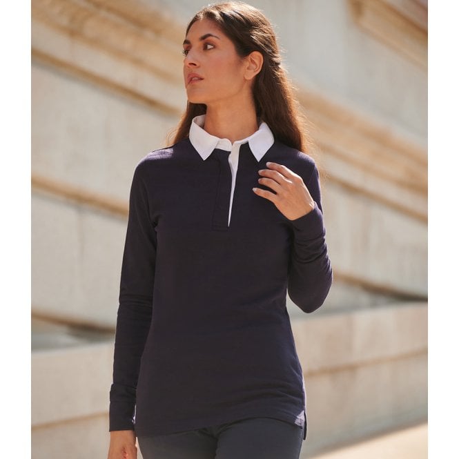 Front Row  Ladies Classic Rugby Shirt