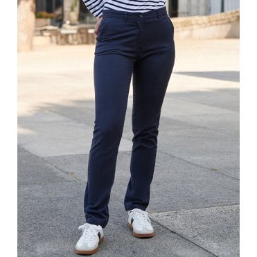 Front Row Ladies Stretch Chino Trousers