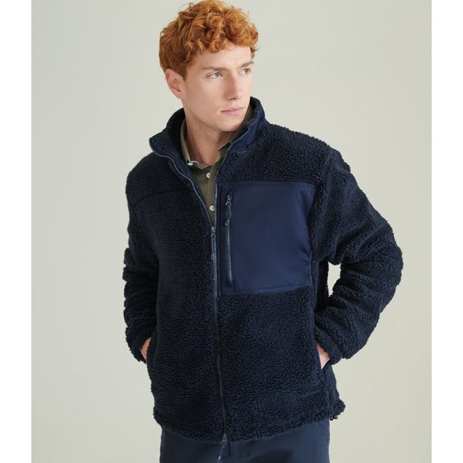 Front Row  Recycled Sherpa Fleece Jacket