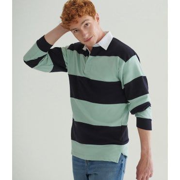 Front Row Sewn Stripe Rugby Shirt