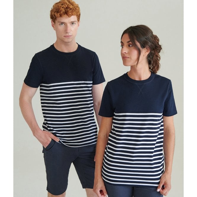 Front Row  Unisex Breton Striped T-Shirt
