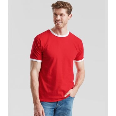 Fruit of the Loom Contrast Ringer T-Shirt