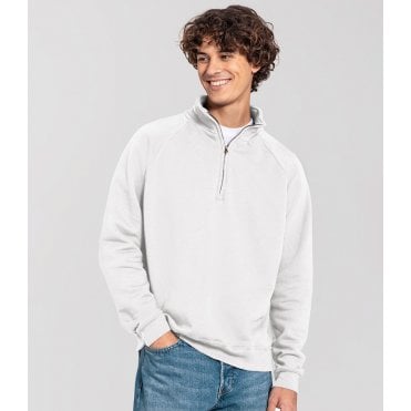 Fruit of the Loom Iconic Premium Zip Neck Sweatshirt