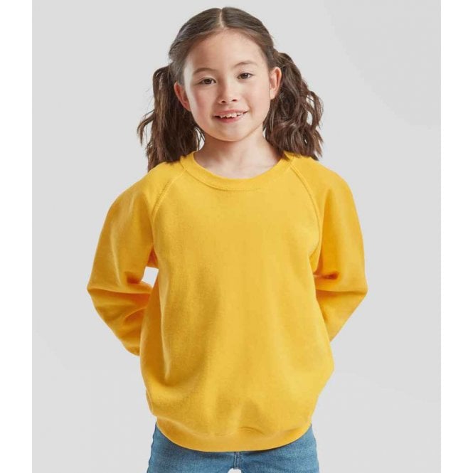 Fruit of the Loom  Kids Classic Raglan Sweatshirt