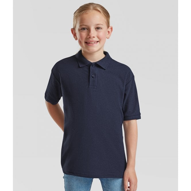 Fruit of the Loom  Kids Poly/Cotton Piqué Polo Shirt