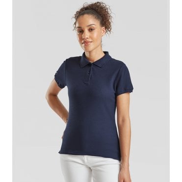 Fruit of the Loom Lady-Fit Premium Cotton Piqué Polo Shirt
