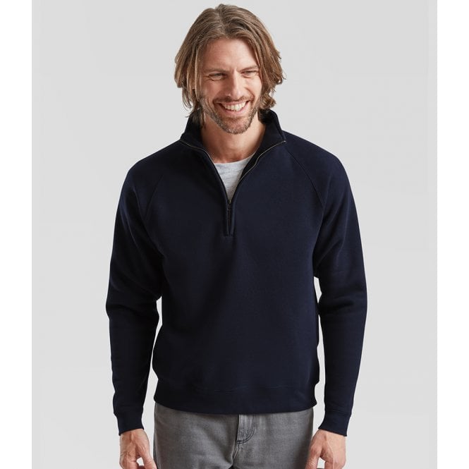 Fruit of the Loom  Premium Zip Neck Sweatshirt
