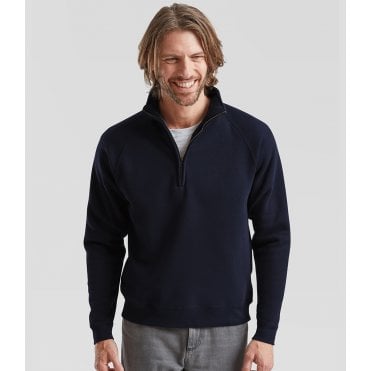 Fruit of the Loom Premium Zip Neck Sweatshirt
