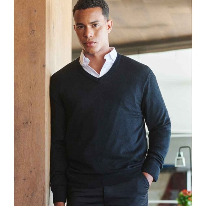 Henbury  Acrylic V Neck Sweater
