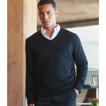 Henbury Acrylic V Neck Sweater