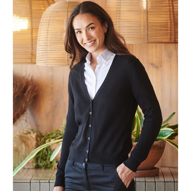 Henbury  Ladies Lightweight V Neck Cardigan