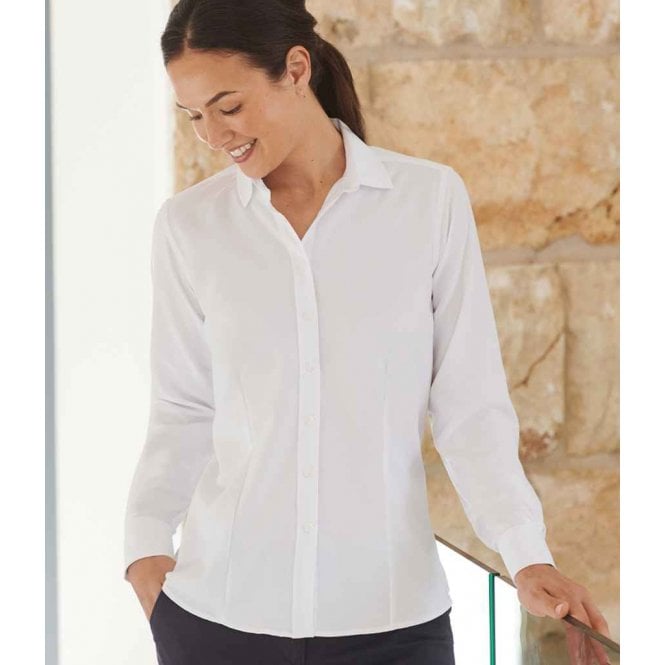 Henbury  Ladies Long Sleeve Wicking Shirt