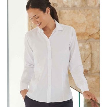 Henbury Ladies Long Sleeve Wicking Shirt