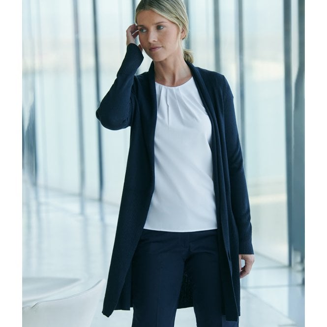 Henbury  Ladies Longline Open Cardigan