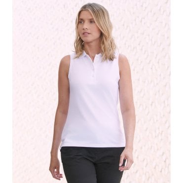 Henbury Ladies Sleeveless Coolplus® Polo Shirt