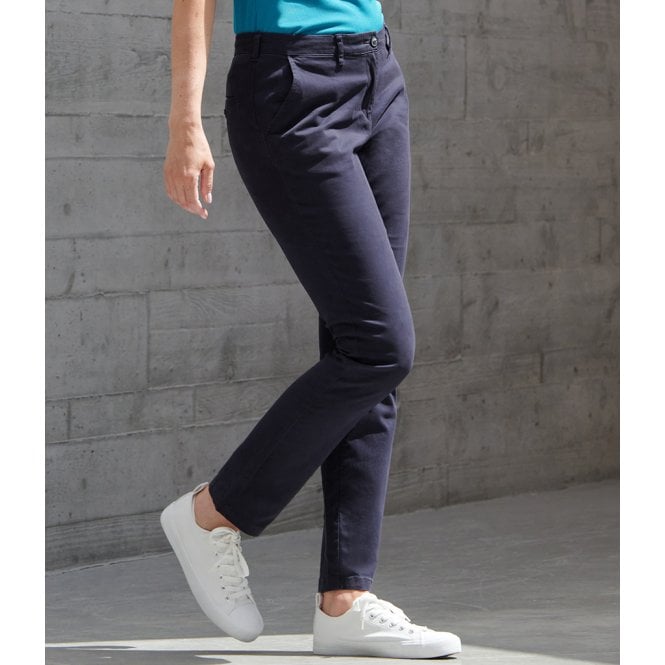 Henbury  Ladies Stretch Chino Trousers