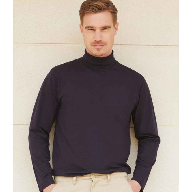 Henbury  Long Sleeve Roll Neck Top